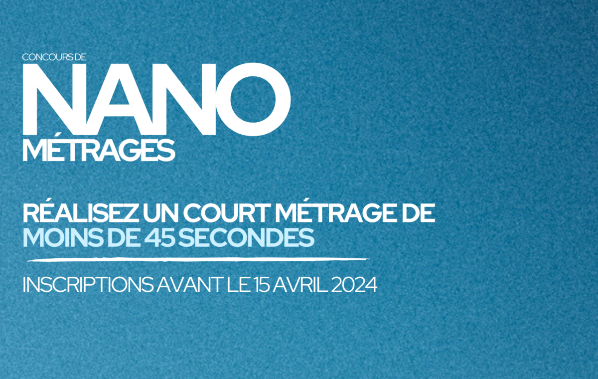 Visuel concours de nanométrage 2024 Festival du film de contis